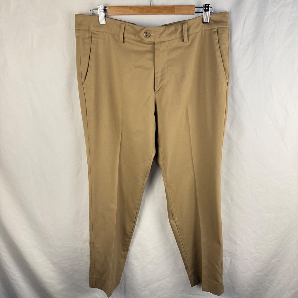 Mizzen &‎ Main Straight Fit Pants Size 32 Made in USA Flat Front Business Casual